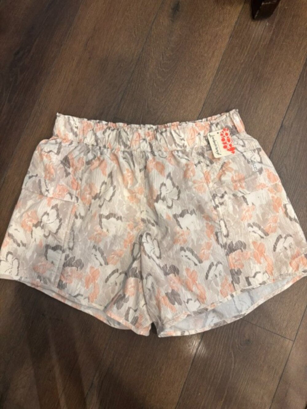 FP MOVEMENT Free People FP In the Wild Printed Shorts Outdoor Packable Pink NWT